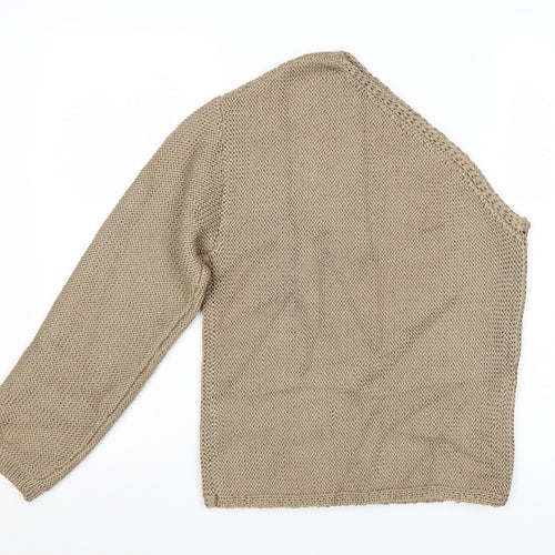 Marks and Spencer Women Beige Knit Pullover Jumper Size S