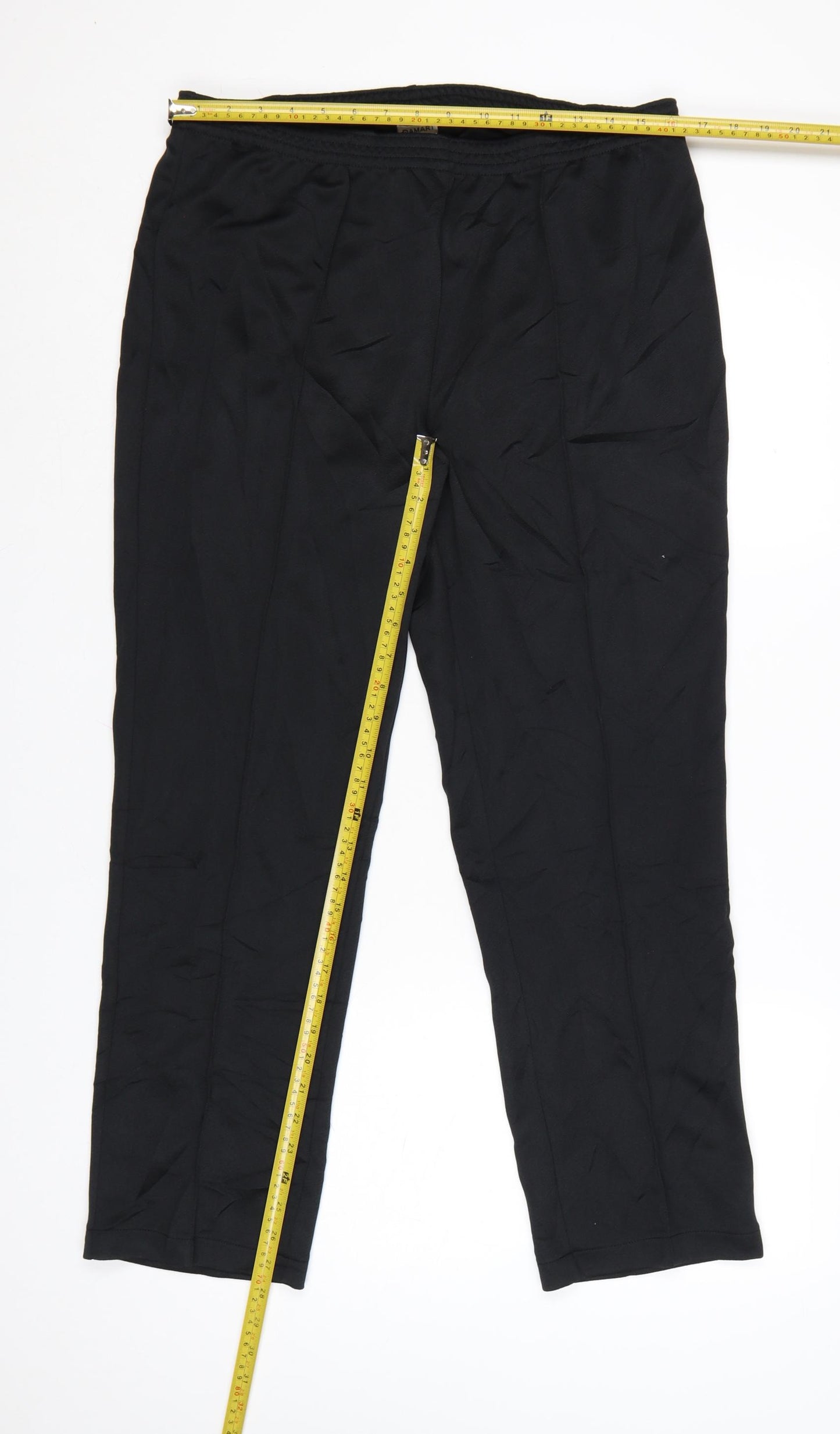 Damart Women’s Black Size 16 Elastic Waist Straight Trousers