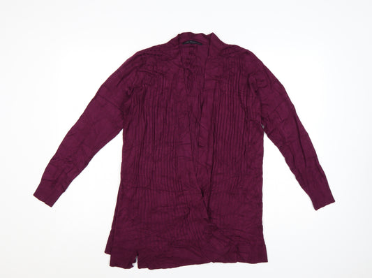 Marks and Spencer Womens Purple Long Sleeve Knit Cardigan M