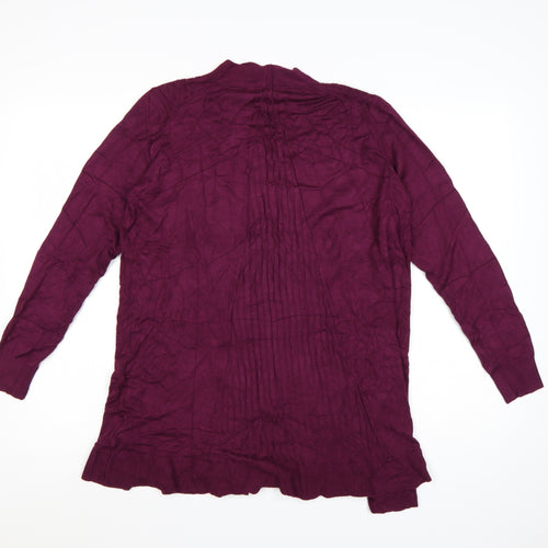 Marks and Spencer Womens Purple Long Sleeve Knit Cardigan M