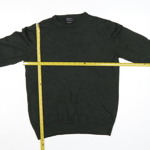 ZARA MAN Green Wool Crew Neck Men’s XL Pullover Jumper
