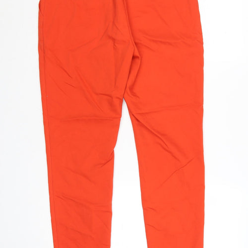 Laura Ashley Womens Orange Slim Ankle Trousers Size 12
