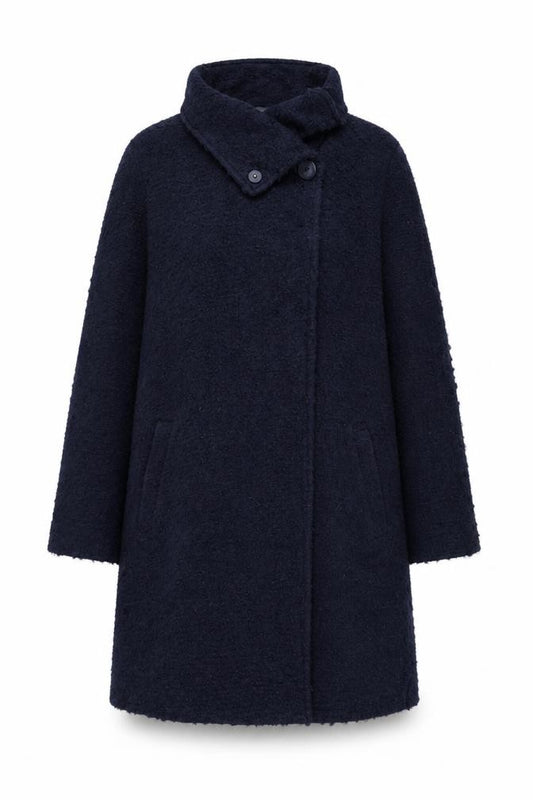 Phase Eight Women's Blue Mid-Length Acrylic Overcoat Size 10