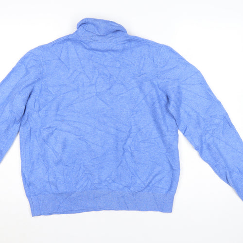 Marks and Spencer Women’s Blue Roll Neck Pullover Jumper Size M