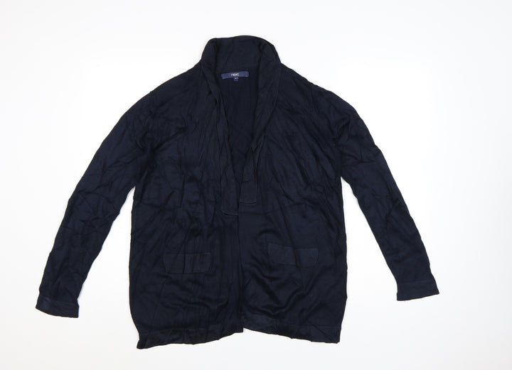 Next Women's Blue Size 14 Cotton Modal Open Cardigan