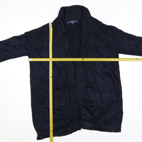 Next Women's Blue Size 14 Cotton Modal Open Cardigan