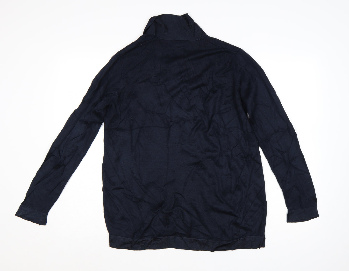 Next Women's Blue Size 14 Cotton Modal Open Cardigan