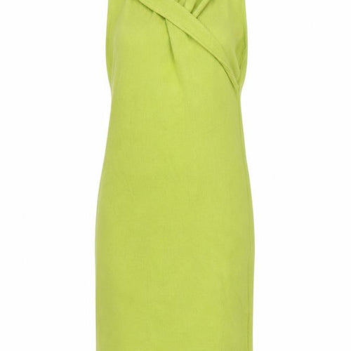 Boohoo Women’s Green Sleeveless Halter Bodycon Knit Dress Size M