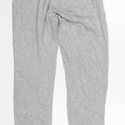 Nike Men's Grey Jogger Sweatpants S Regular Fit Elastic Waist