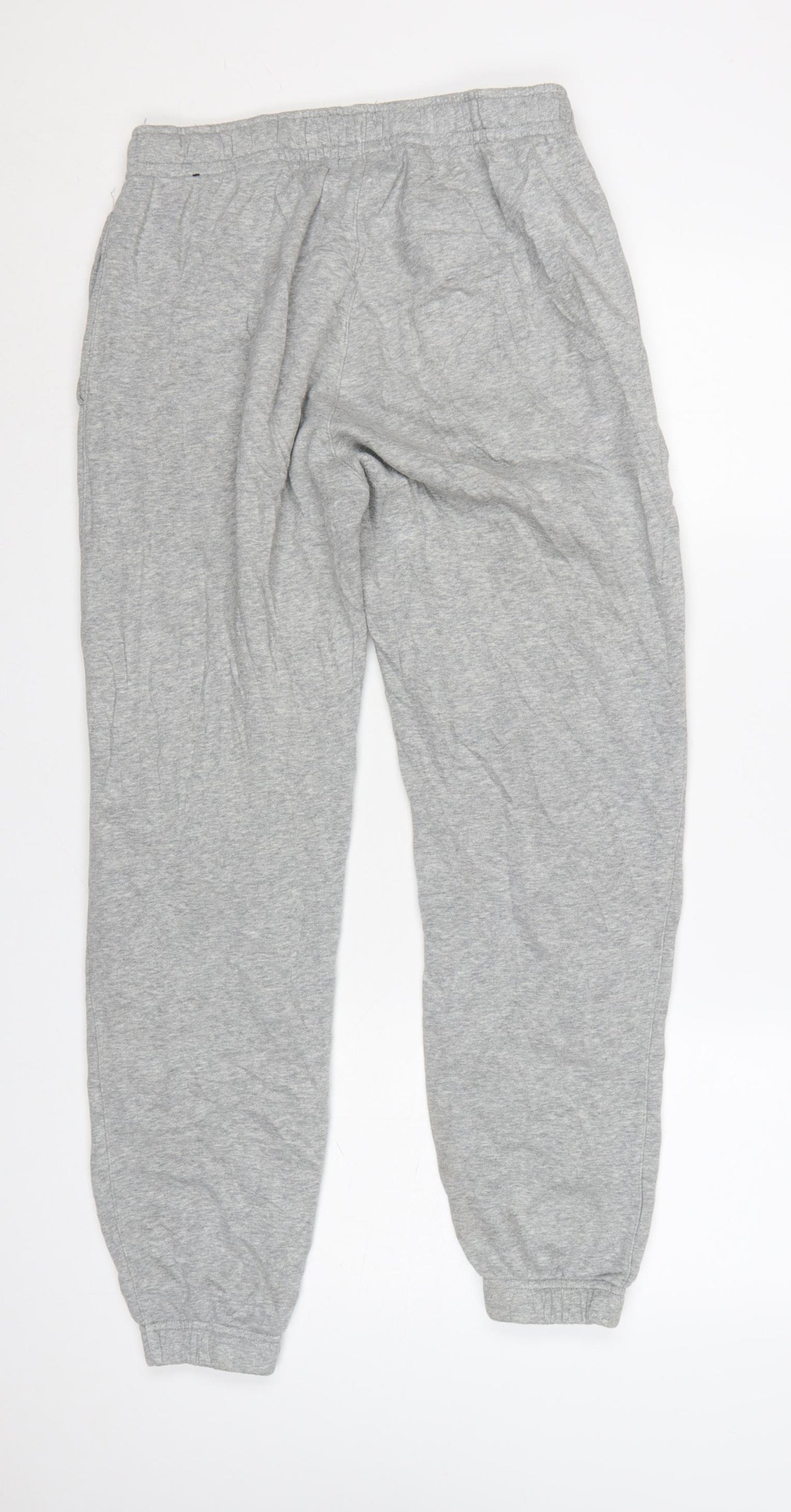Nike Men's Grey Jogger Sweatpants S Regular Fit Elastic Waist