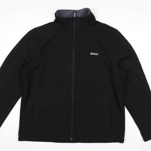 Regatta Men’s Black XL Softshell Outdoor Jacket Windproof Water Resistant