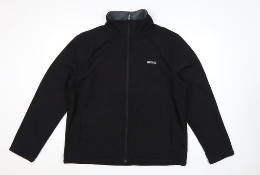Regatta Men’s Black XL Softshell Outdoor Jacket Windproof Water Resistant
