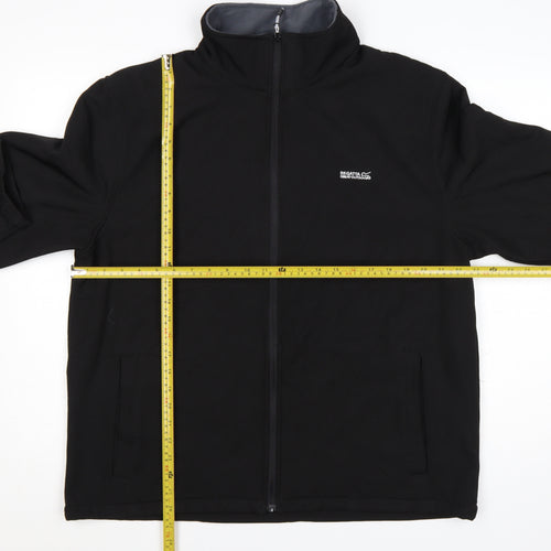 Regatta Men’s Black XL Softshell Outdoor Jacket Windproof Water Resistant