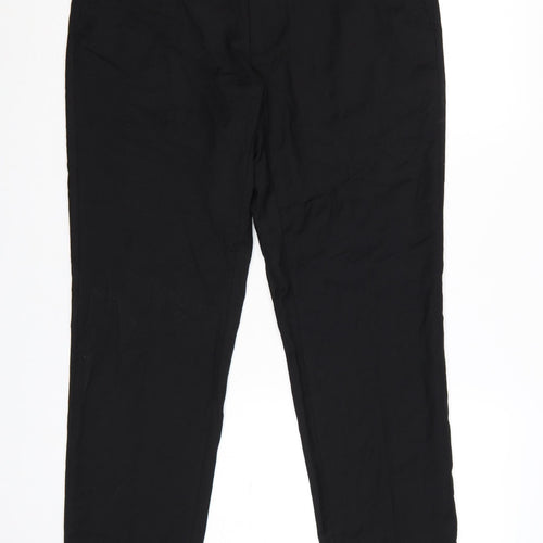 Marks and Spencer Men's Black Wool Blend Formal Dress Trousers 34W 29L