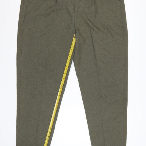 Classics Women’s Olive Green Size 22 Tapered Polyester Trousers
