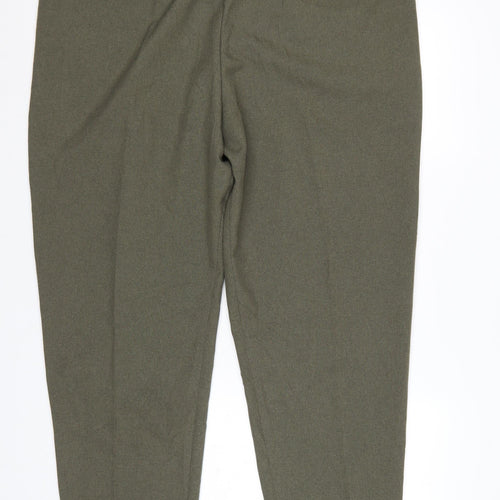 Classics Women’s Olive Green Size 22 Tapered Polyester Trousers