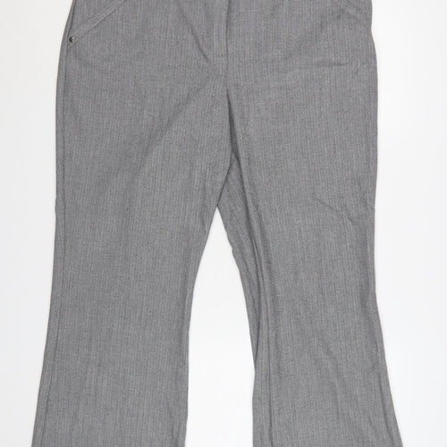 Savoir Women Grey Size 18 Short Dress Pants Trousers