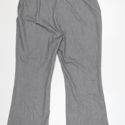 Savoir Women Grey Size 18 Short Dress Pants Trousers