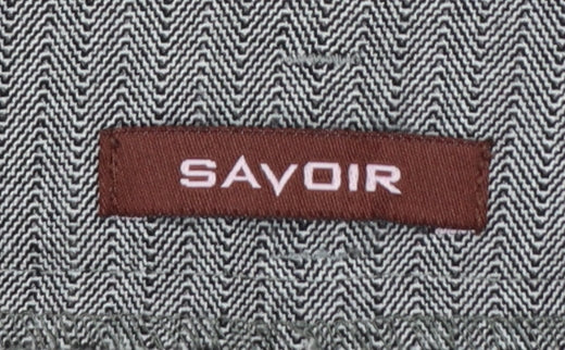 Savoir Women Grey Size 18 Short Dress Pants Trousers