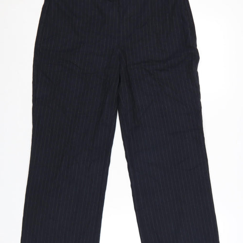 Next Women’s Blue Pinstripe Tailored Dress Trousers Size 12