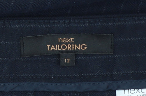 Next Women’s Blue Pinstripe Tailored Dress Trousers Size 12