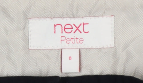 Next Petite Women's Black Size 8 Straight Leg Stretch Trousers