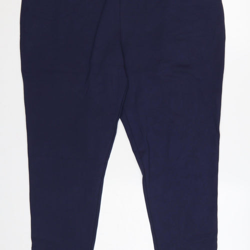 Studio Women's Blue Plus Size 20 High Rise Stretch Leggings