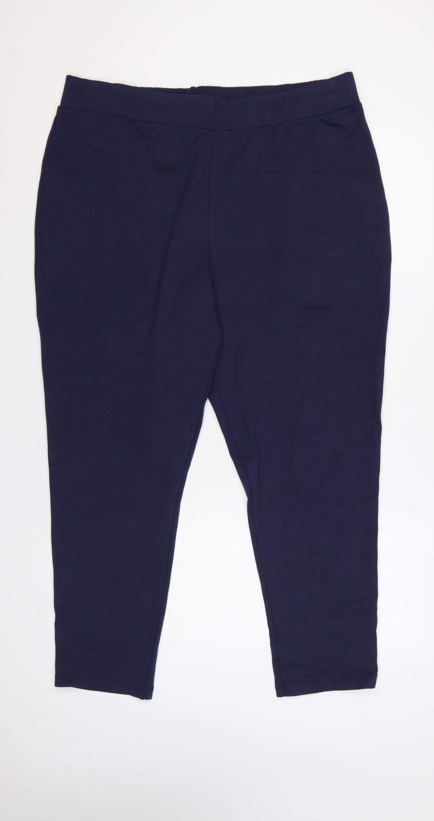 Studio Women's Blue Plus Size 20 High Rise Stretch Leggings