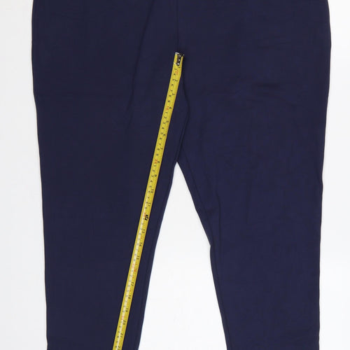 Studio Women's Blue Plus Size 20 High Rise Stretch Leggings