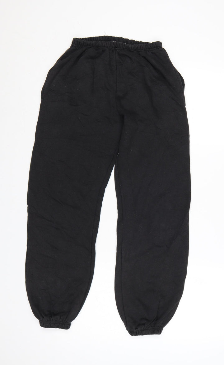 PrettyLittleThing Womens Black Petite Size 6 Jogger Trousers