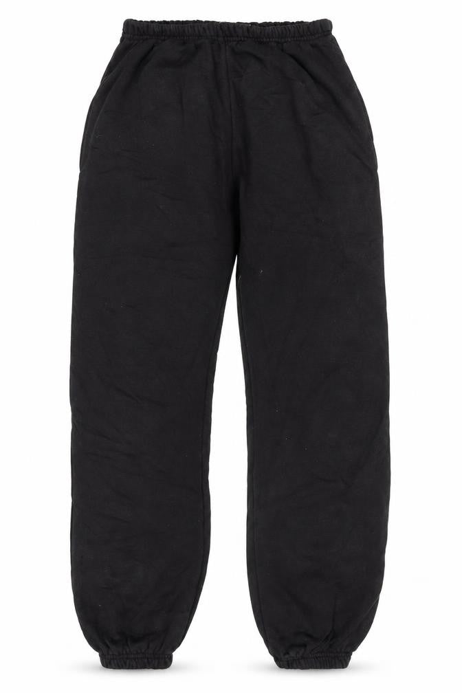 Front view of PRETTYLITTLETHING women’s black petite, size UK 6, jogger trousers