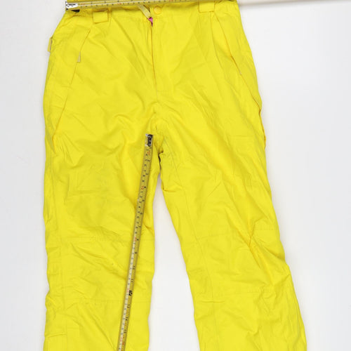 Mountain Warehouse Boys Yellow Waterproof Snow Pants 11-12 Years Insulated