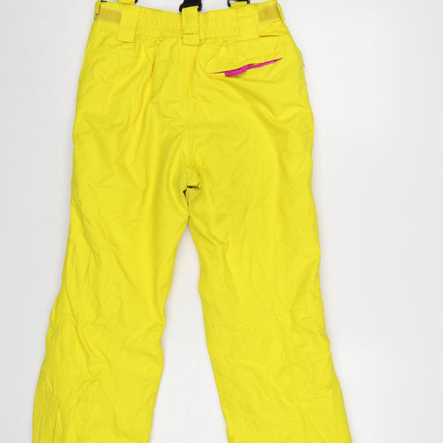 Mountain Warehouse Boys Yellow Waterproof Snow Pants 11-12 Years Insulated