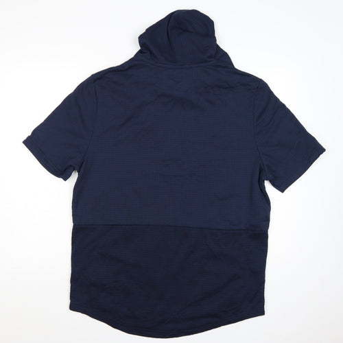 Fanatics Men's Blue Short Sleeve Pullover Hoodie Size L
