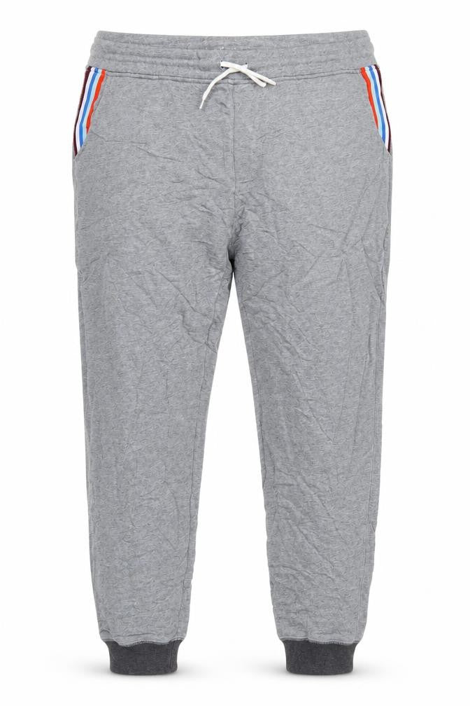 Front view of Boden Men's Grey Cotton Jogger Trousers XL Comfortable Casual