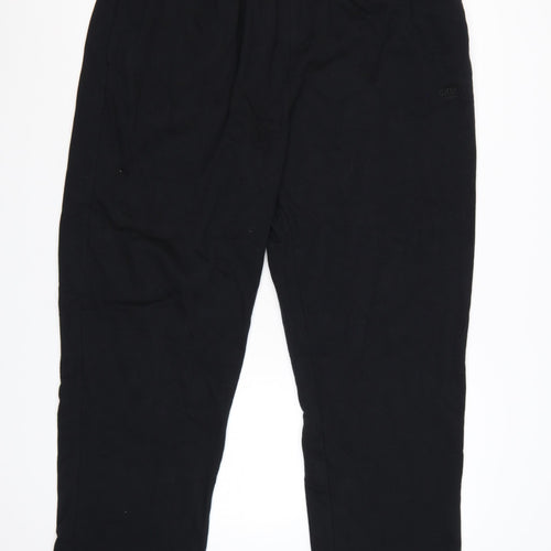 Cotton Traders Men's Black 3XL Sweatpants Elastic Waist Jersey Trousers