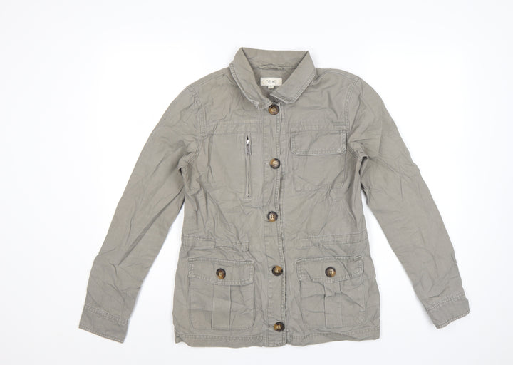 Next Women's Beige Military Style Cotton Jacket Size 6