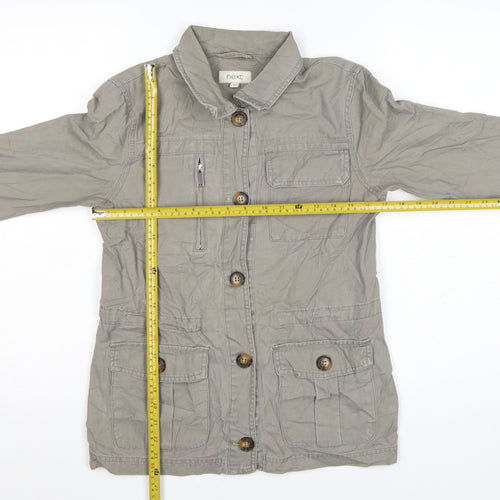 Next Women's Beige Military Style Cotton Jacket Size 6