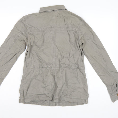 Next Women's Beige Military Style Cotton Jacket Size 6