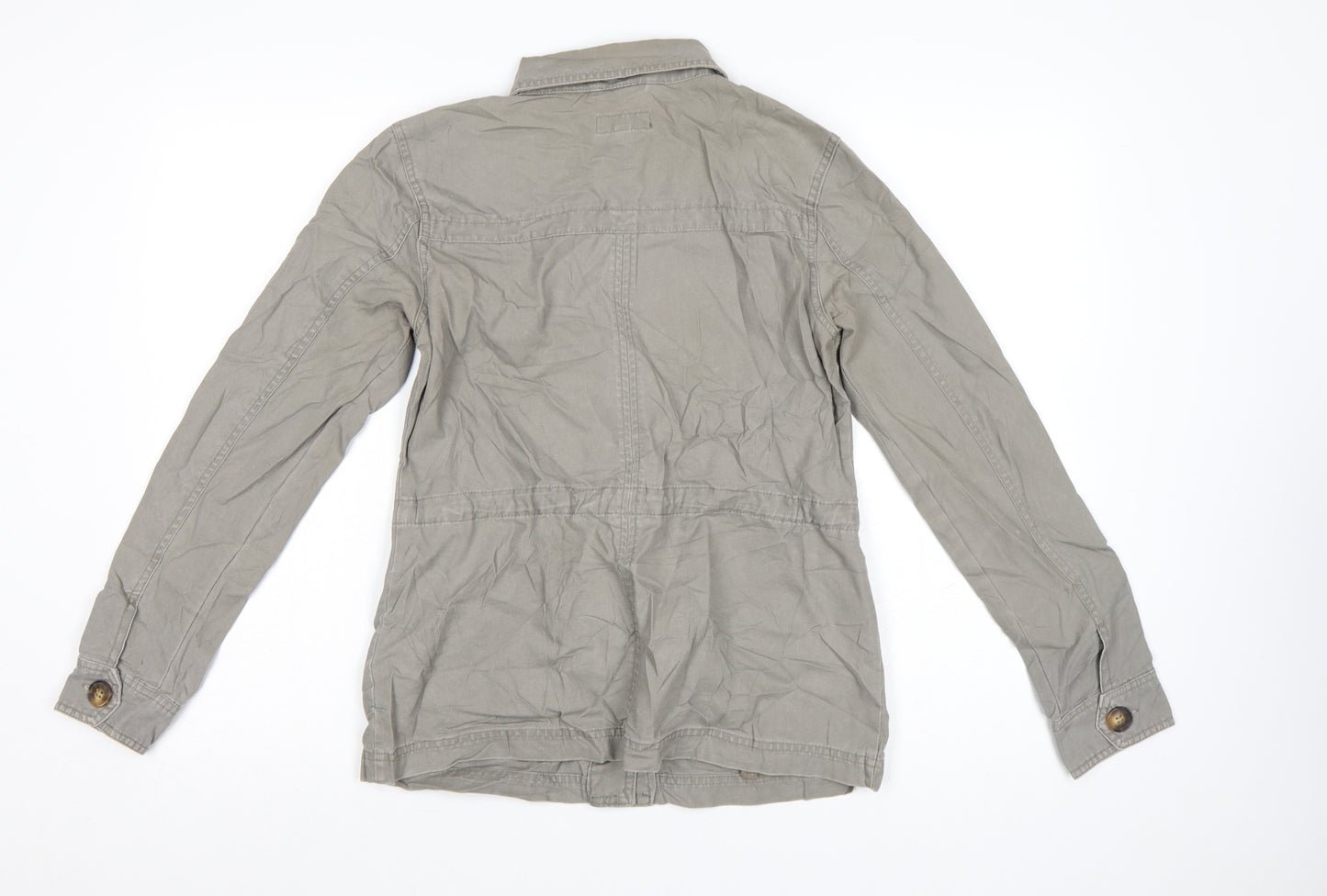 Next Women's Beige Military Style Cotton Jacket Size 6