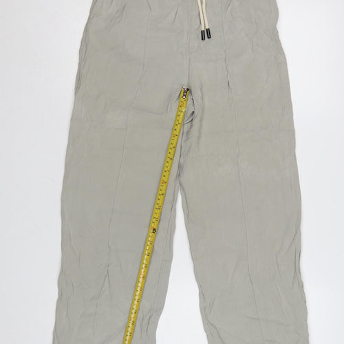 Topshop Women’s Beige Relaxed Straight Trousers Size 8