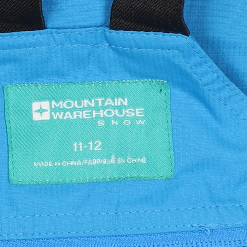 Mountain Warehouse Boys Blue 11-12 Years Waterproof Insulated Snow Pants