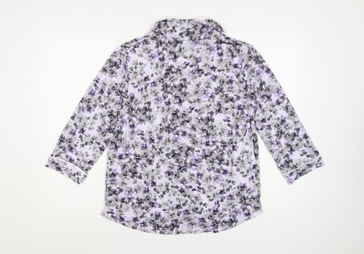 Simply Vera Vera Wang Women's Multicoloured Floral Jersey Pyjama Top M