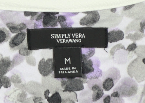 Simply Vera Vera Wang Women's Multicoloured Floral Jersey Pyjama Top M