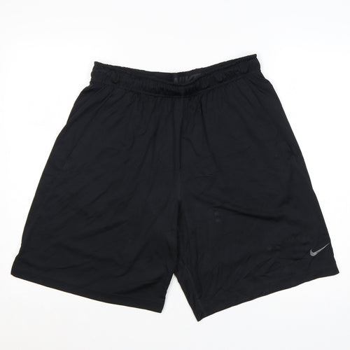 Nike Men's Black Large Dri-FIT Athletic Training Shorts