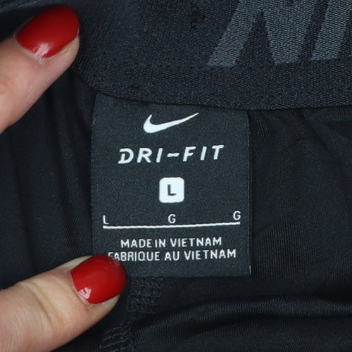 Nike Men's Black Large Dri-FIT Athletic Training Shorts