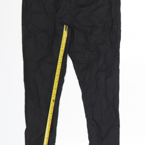 Topshop Womens Black Skinny Trousers Cotton Blend W32 L30