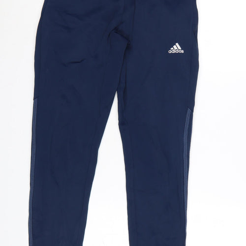 Adidas Men Blue Slim Fit Jogger Trousers Size S
