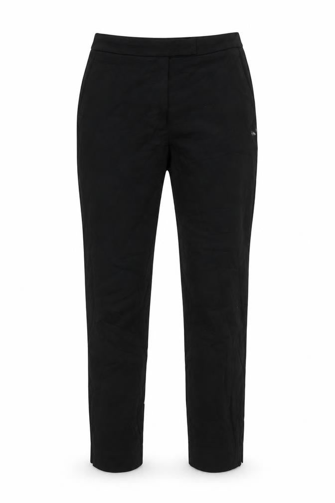 Front view of Marks & Spencer Women's Black Regular Straight Trousers, size 8