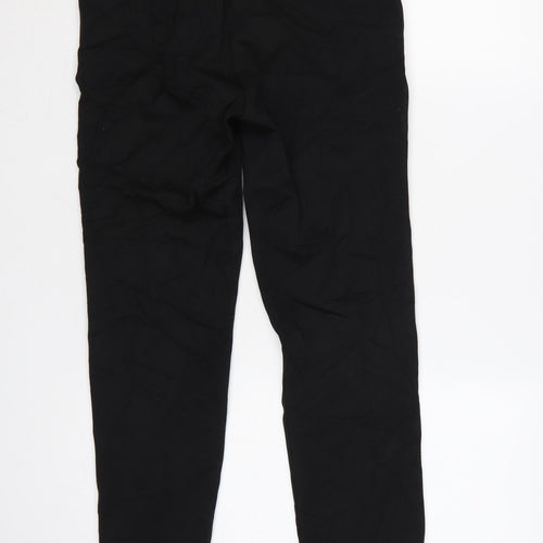 Marks and Spencer Women's Black Regular Straight Trousers Size 8